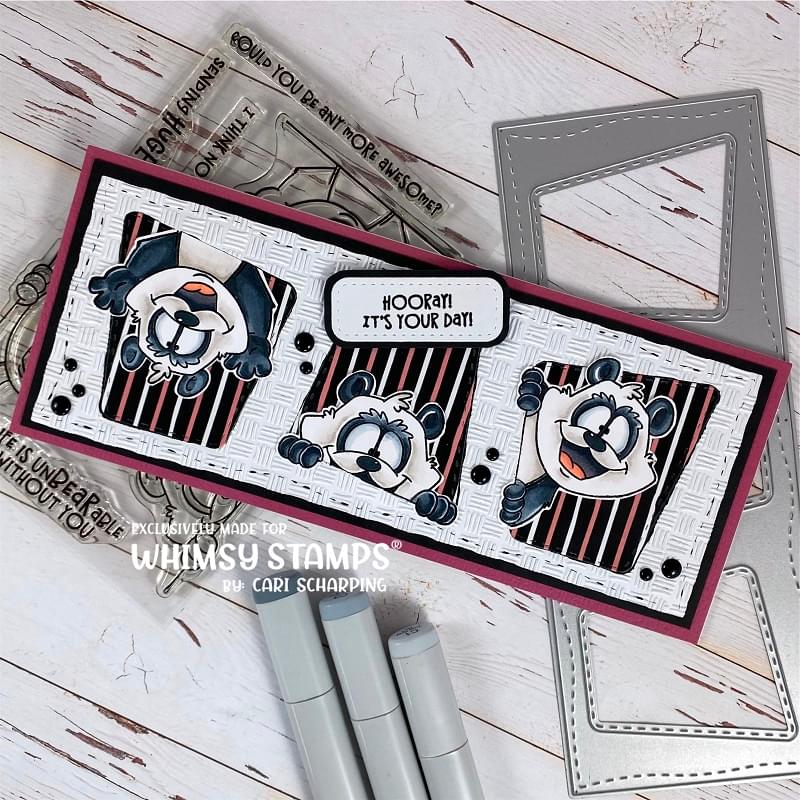 **NEW Panda Peekers Clear Stamps - Whimsy Stamps
