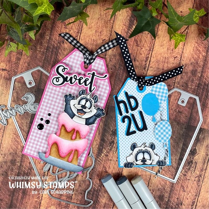 **NEW Panda Peekers Clear Stamps - Whimsy Stamps
