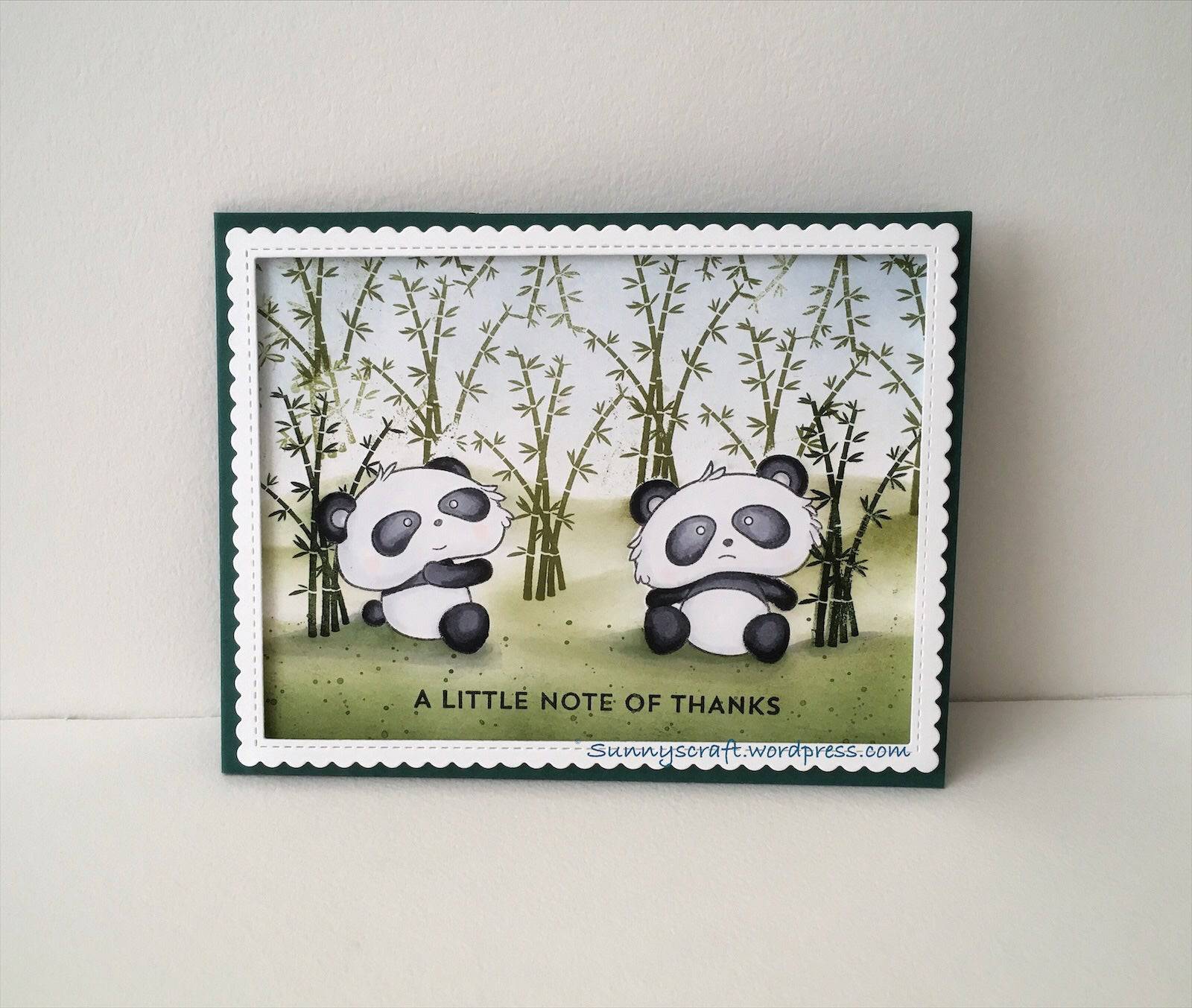 Panda Butt Clear Stamps - Whimsy Stamps