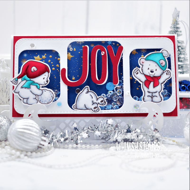 **NEW Peace Love Joy Die Set - Whimsy Stamps