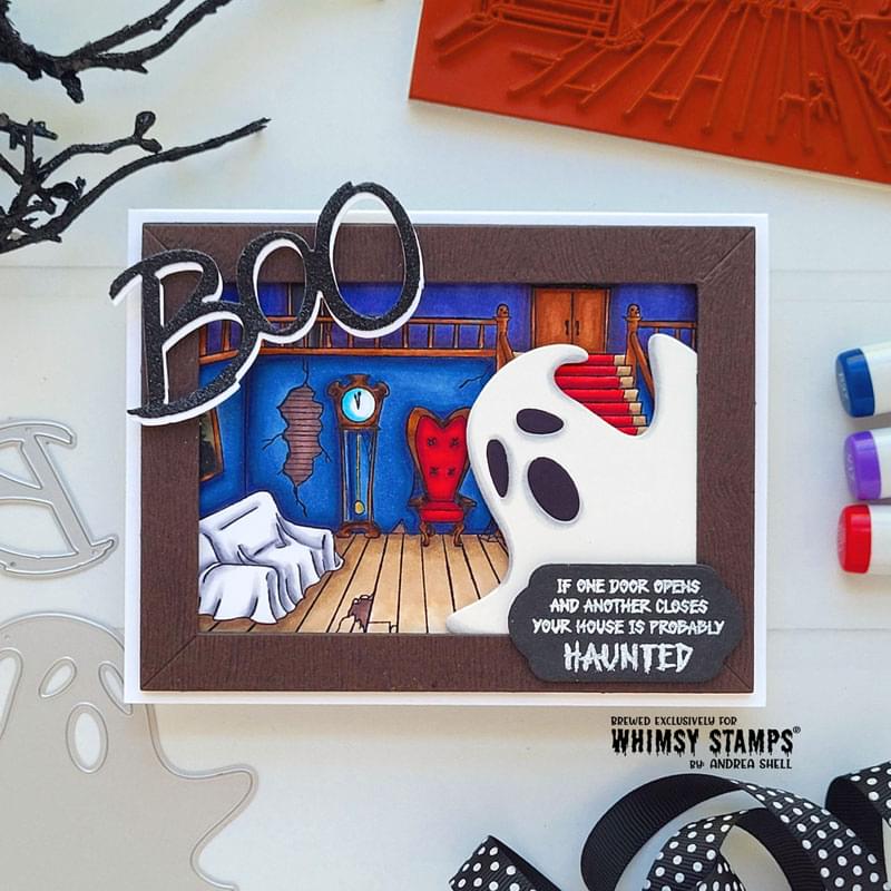 Peeking Ghosts Die Set - Whimsy Stamps