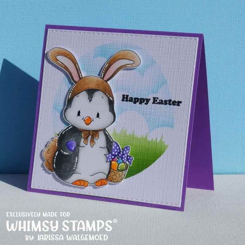 Penguin Easter Bunny - Digital Stamp