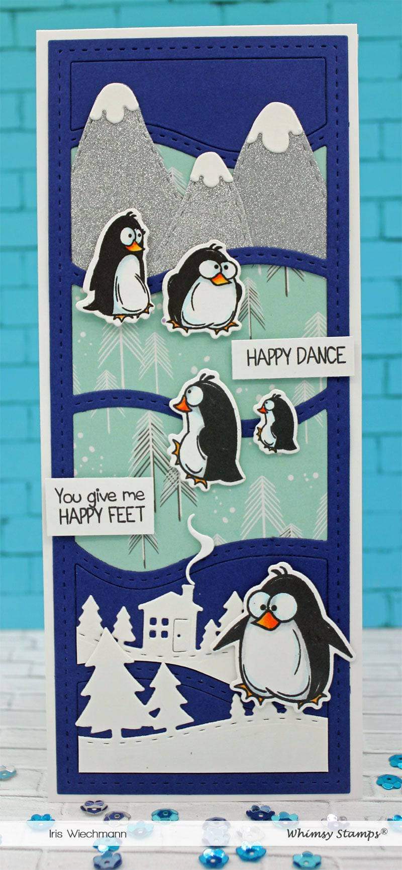 Penguin Farts Clear Stamps - Whimsy Stamps