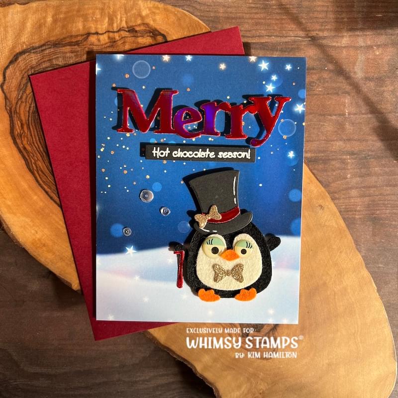 **NEW Penguin Pals Pizzazz Die Set - Whimsy Stamps