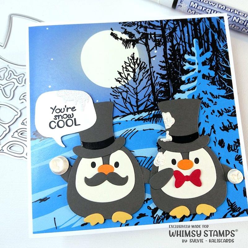 **NEW Penguin Pals Pizzazz Die Set - Whimsy Stamps