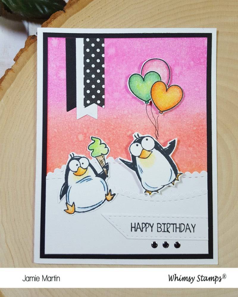 Penguin Poop Clear Stamps - Whimsy Stamps