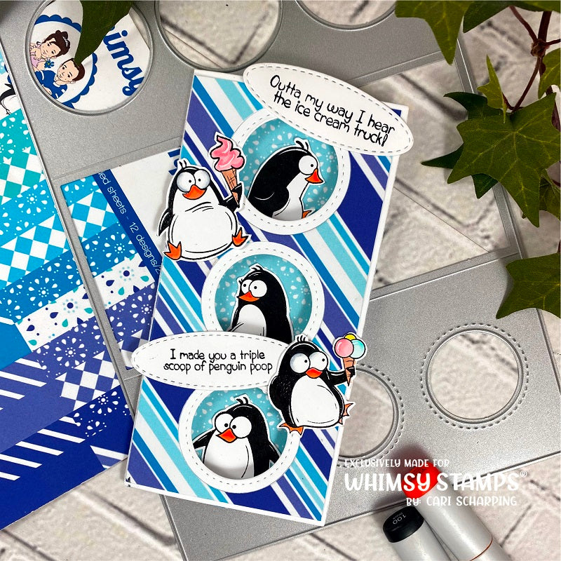 Penguin Poop Clear Stamps - Whimsy Stamps