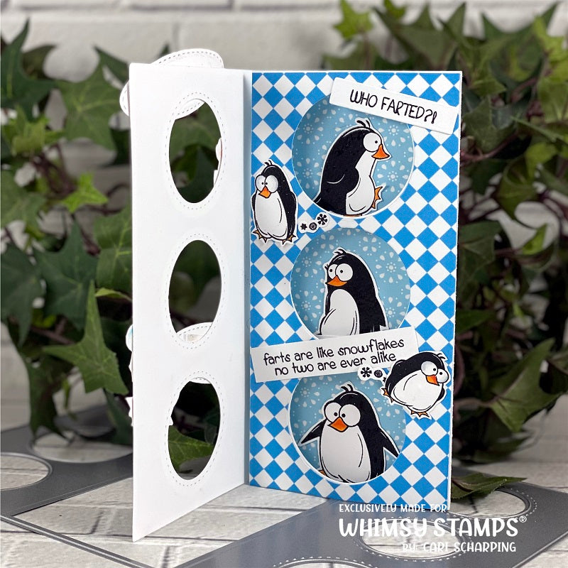 Penguin Poop Clear Stamps - Whimsy Stamps