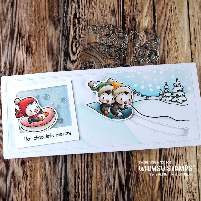 **NEW Penguin Snow Days Clear Stamps - Whimsy Stamps