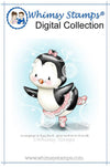 Penguin Prima Ballerina - Digital Stamp - Whimsy Stamps