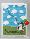 Penguin Flies - Digital Stamp - Whimsy Stamps