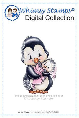 Penguin Momma - Digital Stamp - Whimsy Stamps