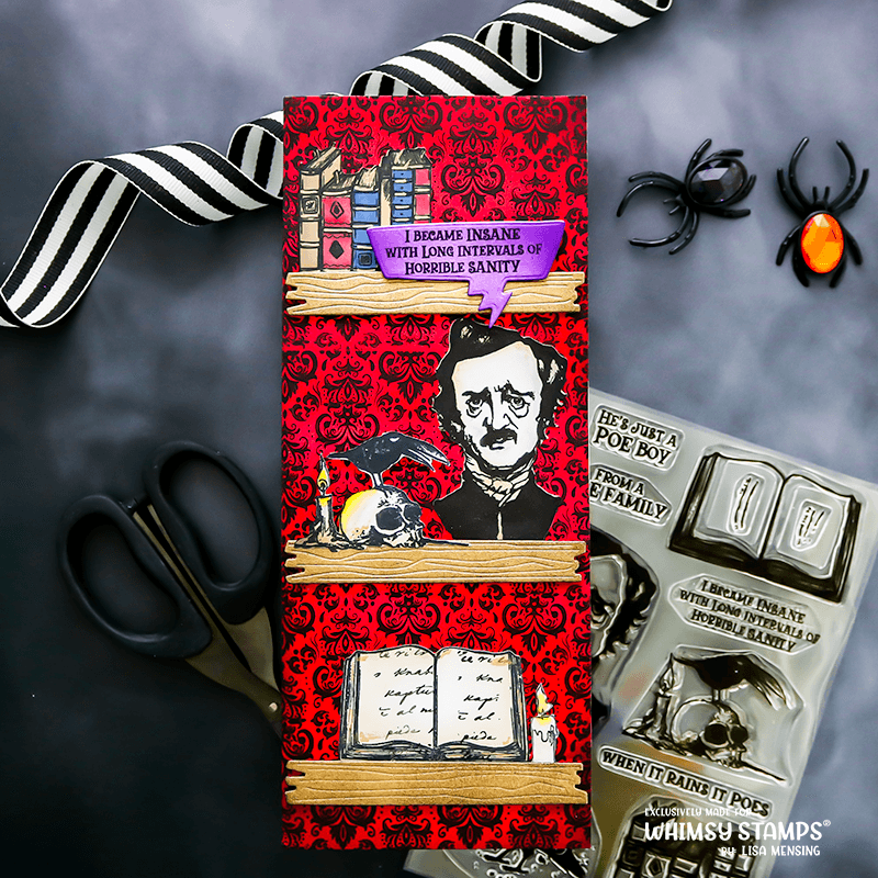 **NEW Poe Boy Clear Stamps - Whimsy Stamps