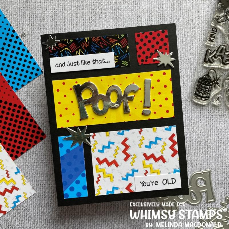 Poof! Word Die Set - Whimsy Stamps
