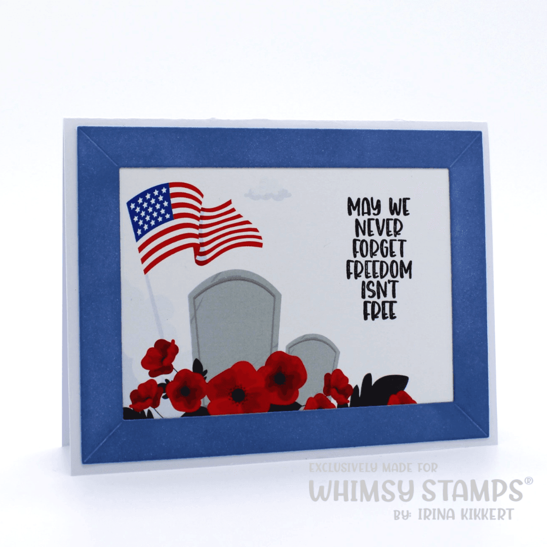 **NEW Poppy Remembrance Clear Stamps - Whimsy Stamps
