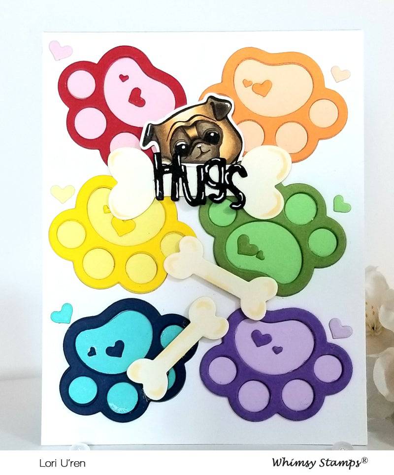 Puppy Paws Die Set - Whimsy Stamps