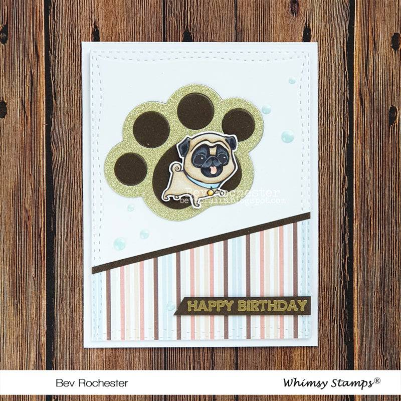 Puppy Paws Die Set - Whimsy Stamps