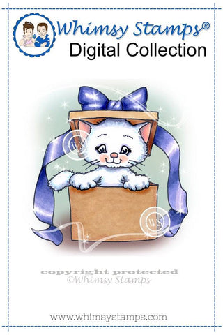 Purrfect Gift - Digital Stamp - Whimsy Stamps