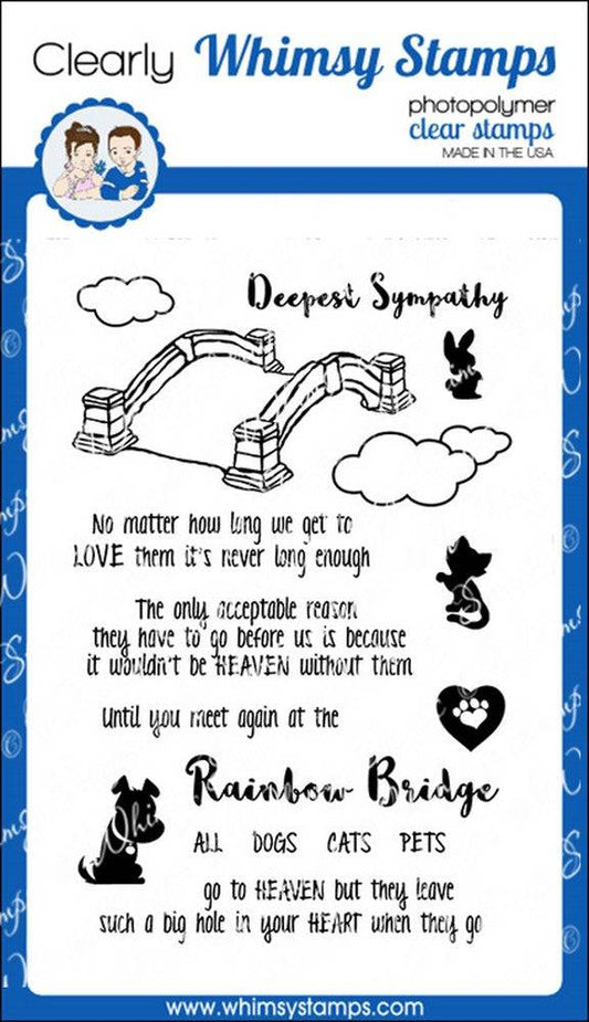 Rainbow Bridge Clear Stamps - Whimsy Stamps