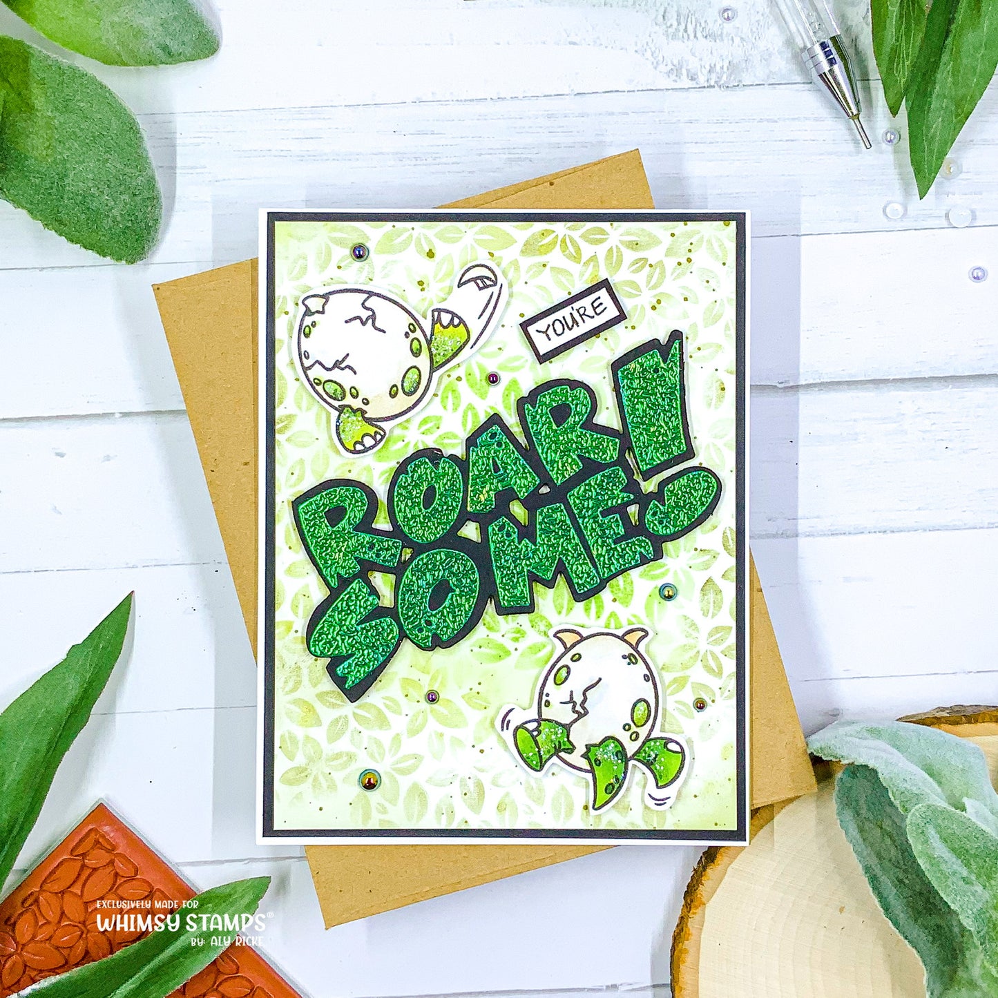 **NEW Roar, Stomp, and Chomp Clear Stamps - Whimsy Stamps