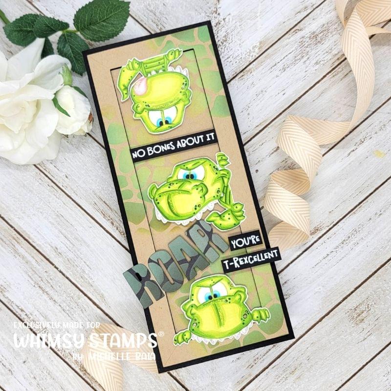 **NEW Roarsome Rex Clear Stamps - Whimsy Stamps