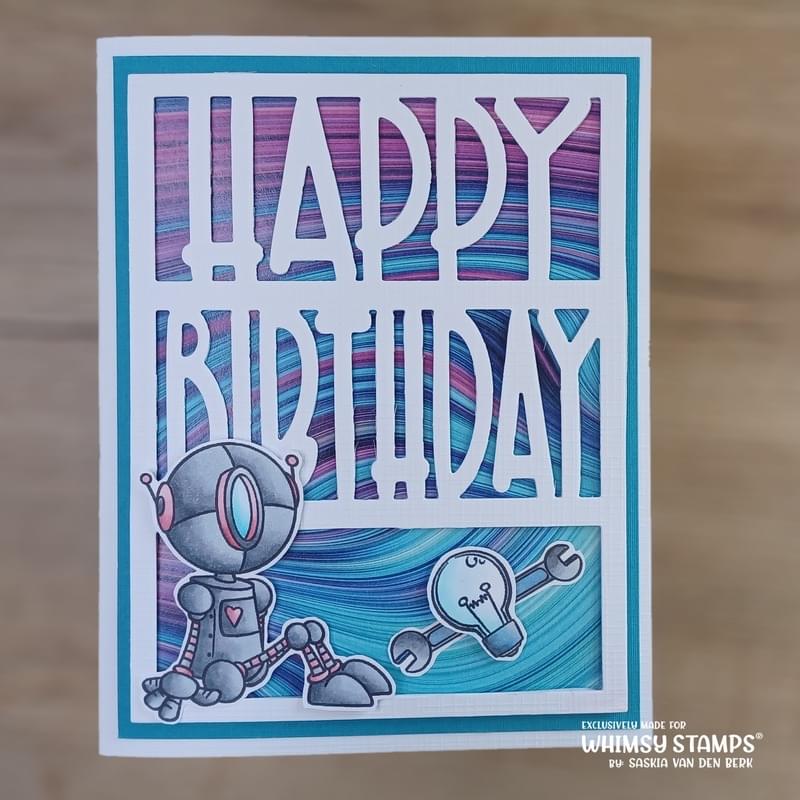 **NEW Robots Clear Stamps - Whimsy Stamps