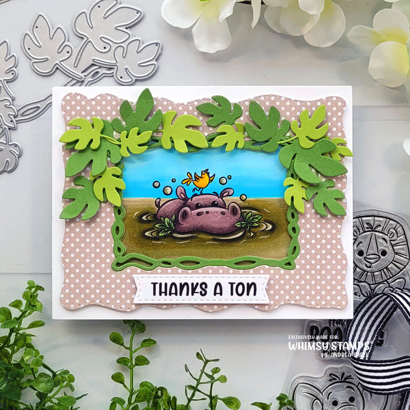 **NEW Safari Animals Clear Stamps - Whimsy Stamps
