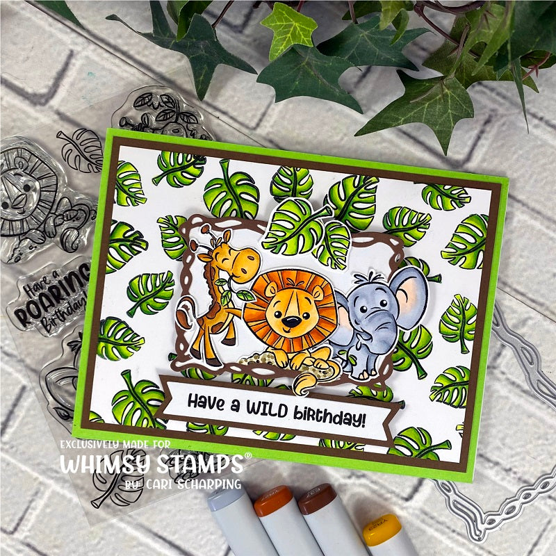 **NEW Safari Animals Clear Stamps - Whimsy Stamps
