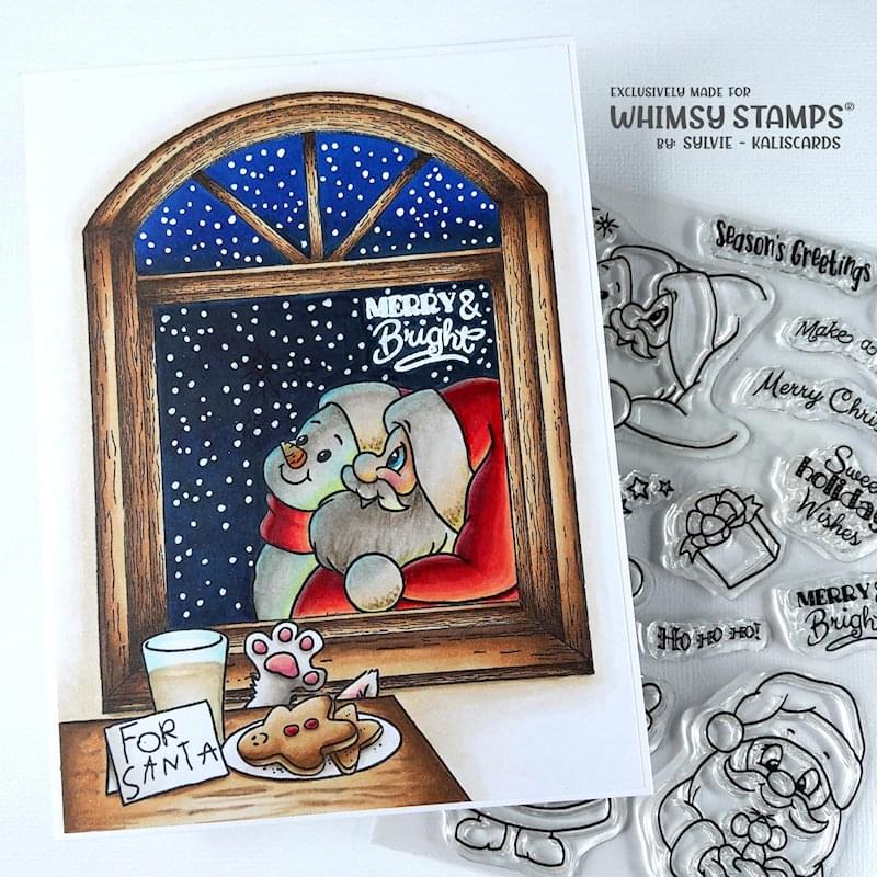 **NEW Santa and Friends Clear Stamps - Whimsy Stamps