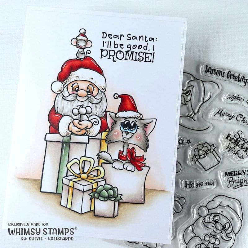 **NEW Santa and Friends Clear Stamps - Whimsy Stamps