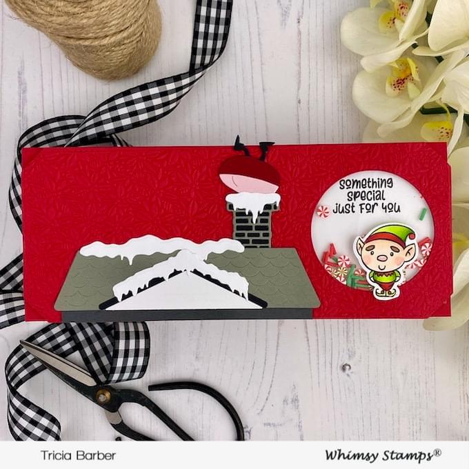 *NEW Santa Sneaking Die Set - Whimsy Stamps