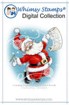 Santa's Glee - Digital Stamp - Whimsy Stamps