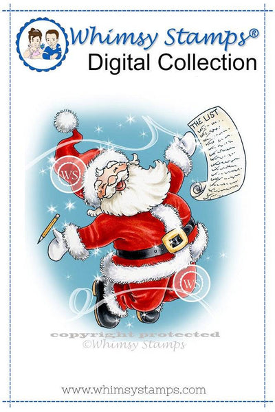Santa's Glee - Digital Stamp - Whimsy Stamps