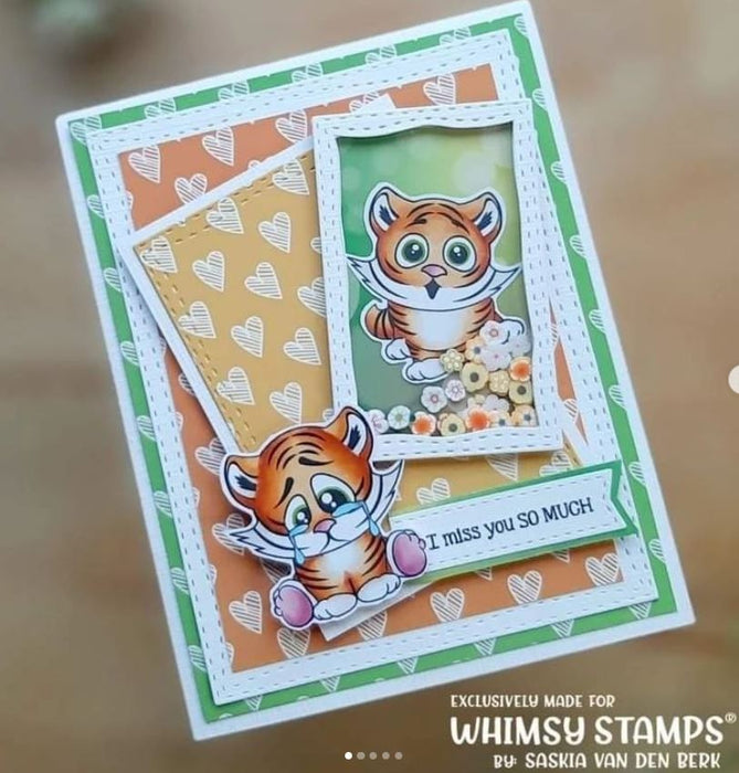 *NEW Tabby Tigers Clear Stamps - Whimsy Stamps