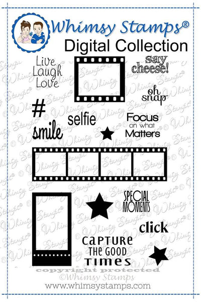 Say Cheese - Digital Sentiments - Whimsy Stamps