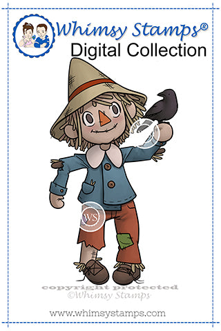 Scarecrow - Digital Stamp - Whimsy Stamps