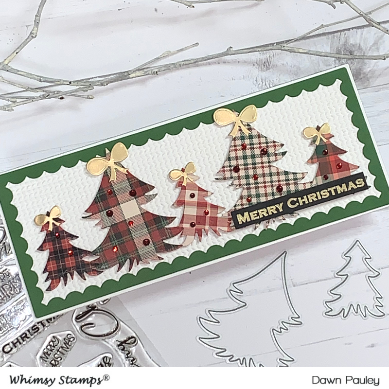 *NEW Sentiment Assortment - Merry Christmas Clear Stamps - Whimsy Stamps