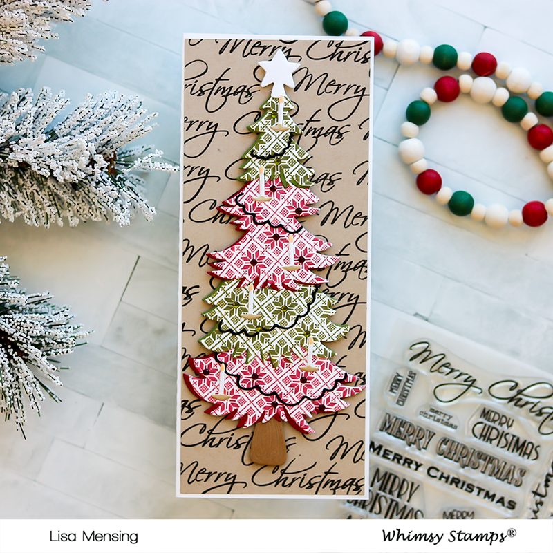 *NEW Sentiment Assortment - Merry Christmas Clear Stamps - Whimsy Stamps