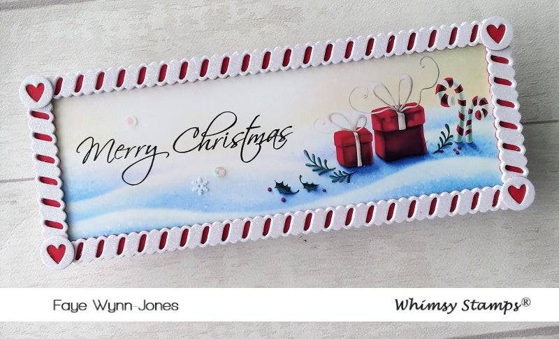 Sentiment Assortment - Merry Christmas Clear Stamps - Whimsy Stamps