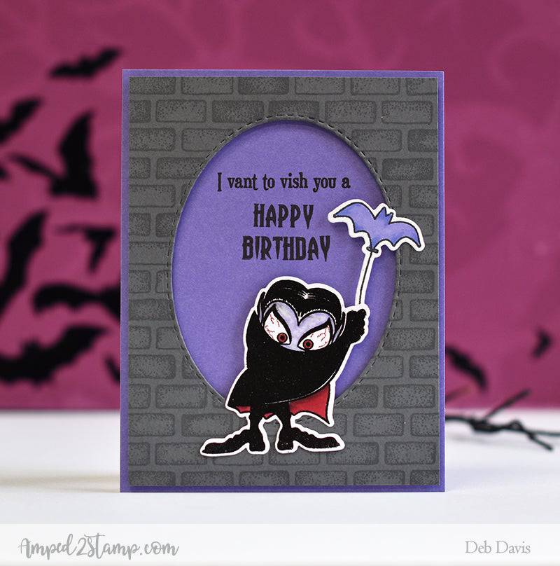 Dracula I Compel You Clear Stamps - Whimsy Stamps