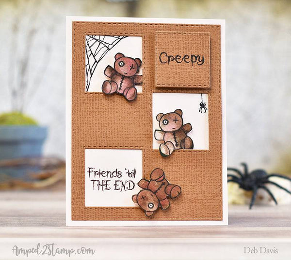 Burlap Background Rubber Cling Stamp - Whimsy Stamps