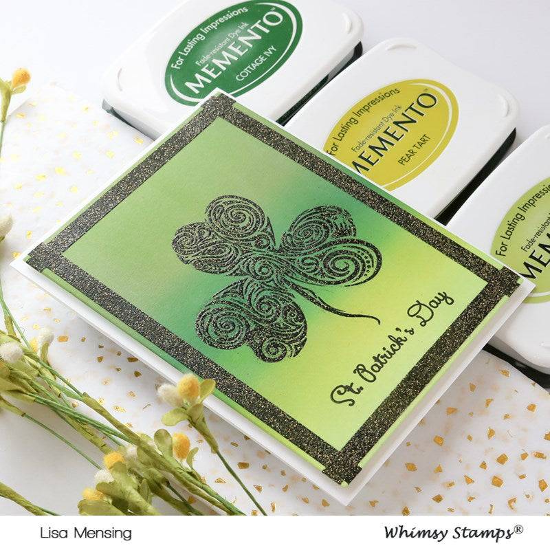 Shamrock Swirl Clear Stamps - Whimsy Stamps