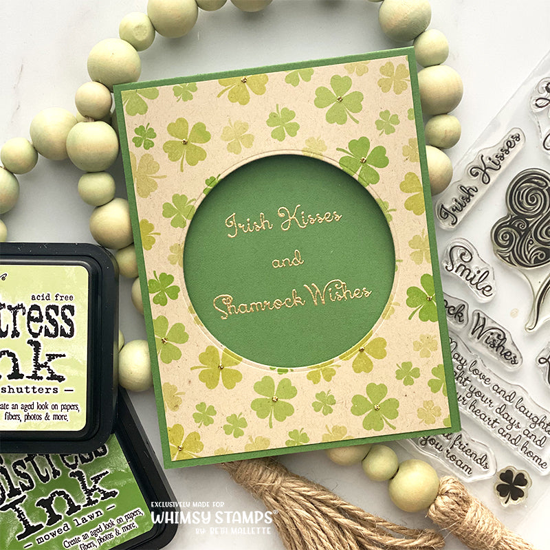 Shamrock Swirl Clear Stamps - Whimsy Stamps