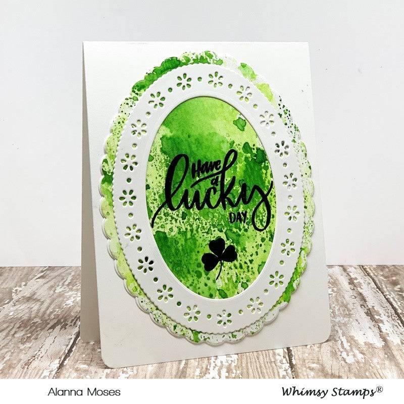 Shamrock Top Hat Clear Stamps - Whimsy Stamps