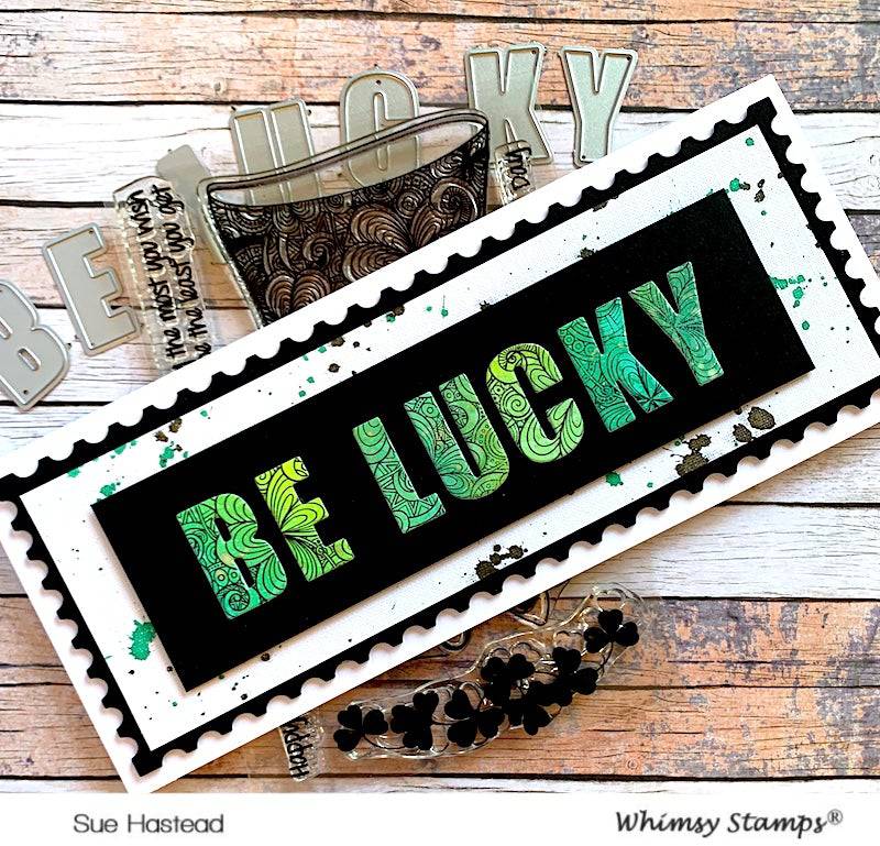 Shamrock Top Hat Clear Stamps - Whimsy Stamps