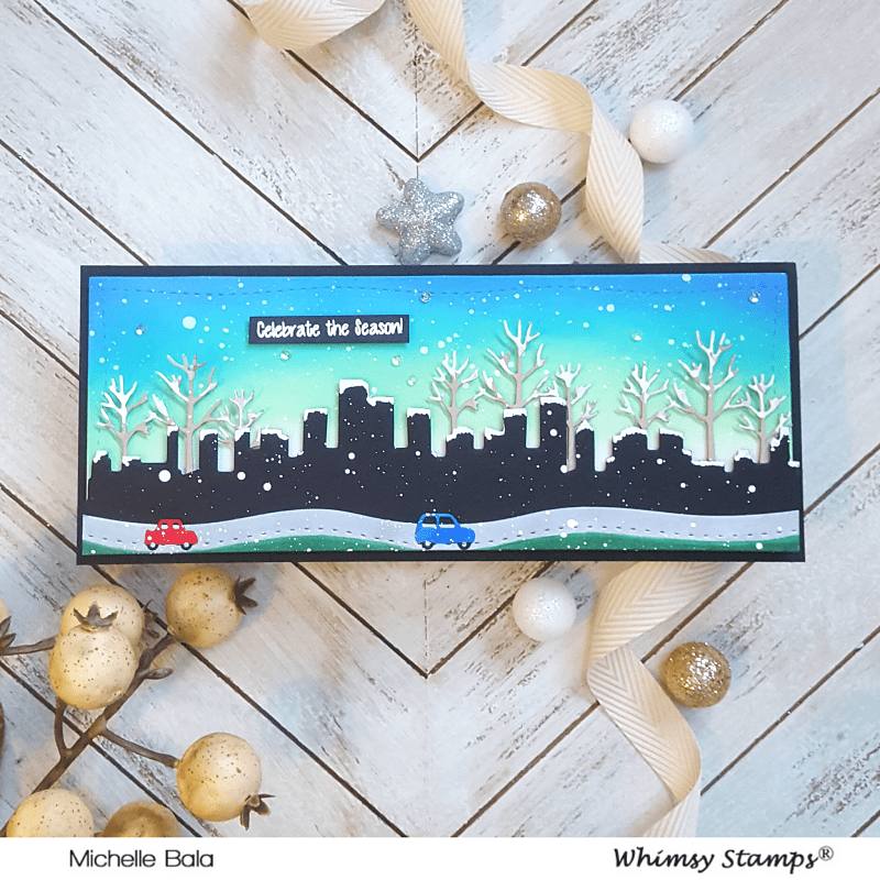 Slimline Cityscape Die Set - Whimsy Stamps