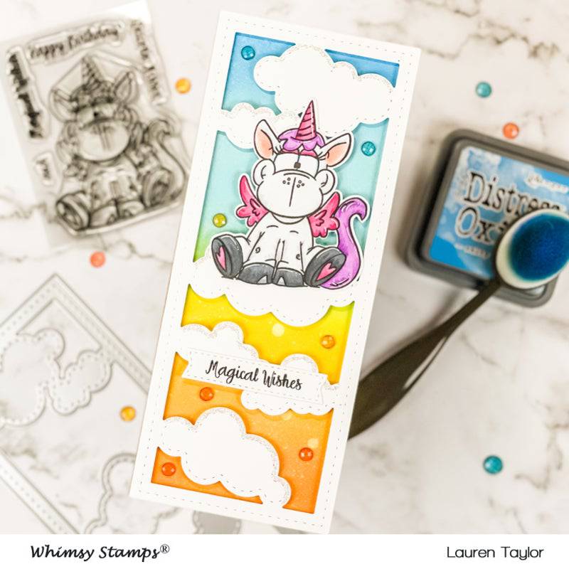 Slimline Clouds Die Set - Whimsy Stamps