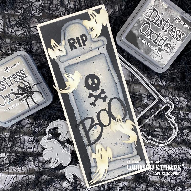 **NEW Slimline Decrepit Grave Die Set - Whimsy Stamps