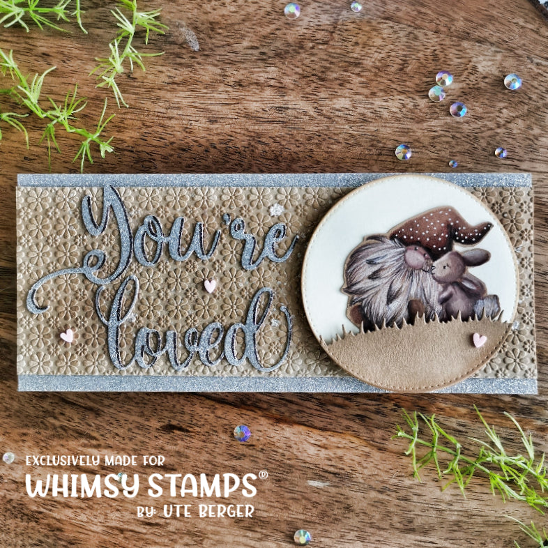 Slimline Embossing Folder - Daisies - Whimsy Stamps