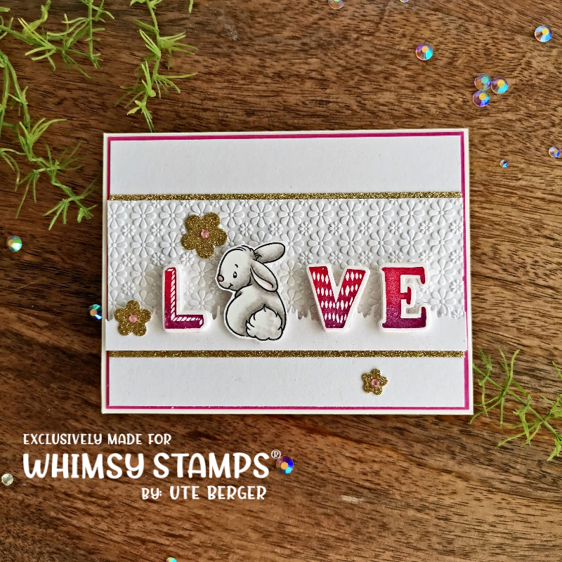 Slimline Embossing Folder - Daisies - Whimsy Stamps